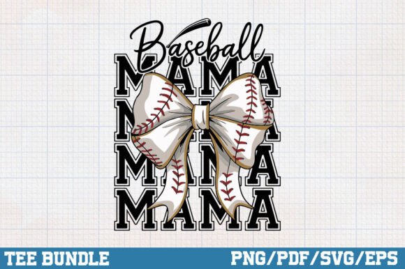 Baseball Mama SVG & Coquette Bow PNG: A Versatile Graphic Design Asset for Creative Projects