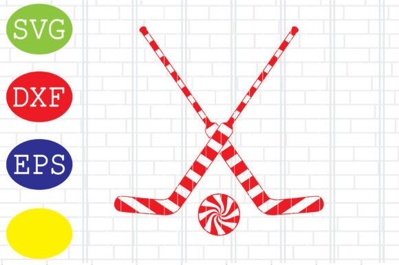 Candy Cane Hockey Goalie Sticks SVG Review: A Festive Twist on Sports Embroidery