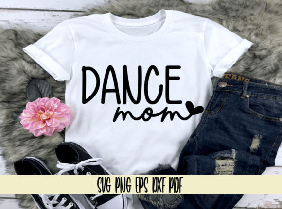 Dance Mom with Heart Graphics for Real Crafting Projects