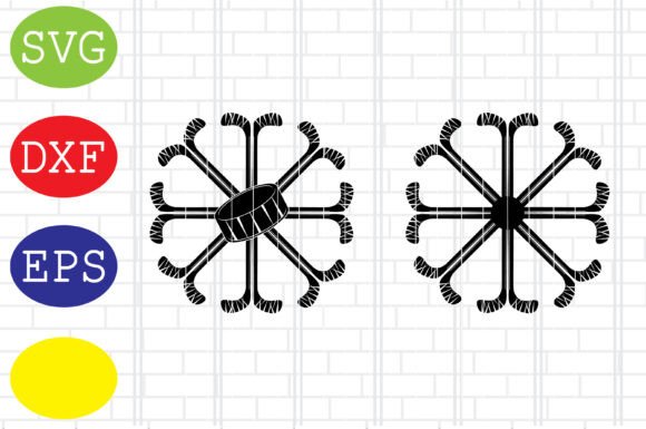Hockey Stick Snowflake SVG: A Festive Graphic Design Asset for Crafters