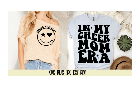 In My Cheer Mom Era Retro Smiley Face: A Graphics and Crafts Asset with Heart