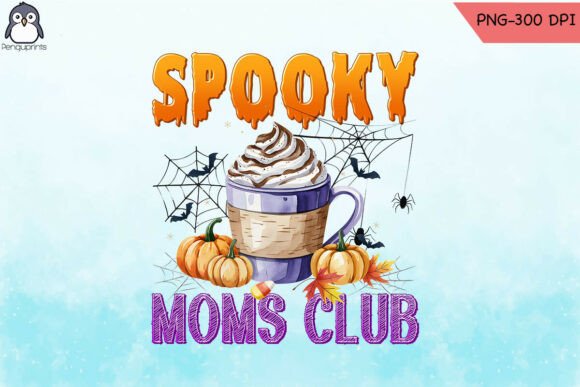 Mom Club Halloween Sublimation PNG: A Graphics Asset for Crafty Entrepreneurs