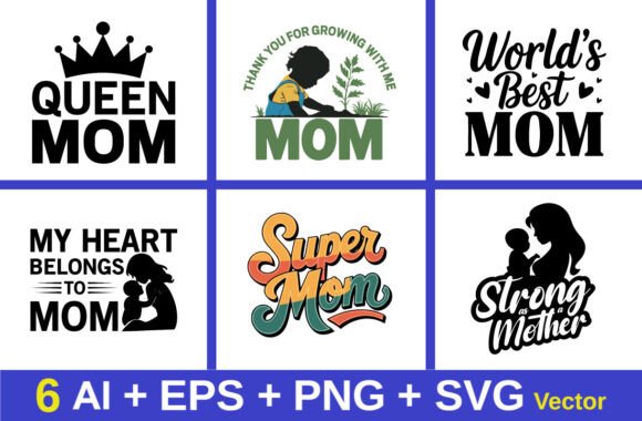Mom Tshirt Design, Mother’s Day Shirt – A Versatile Graphic for Crafts and Graphics