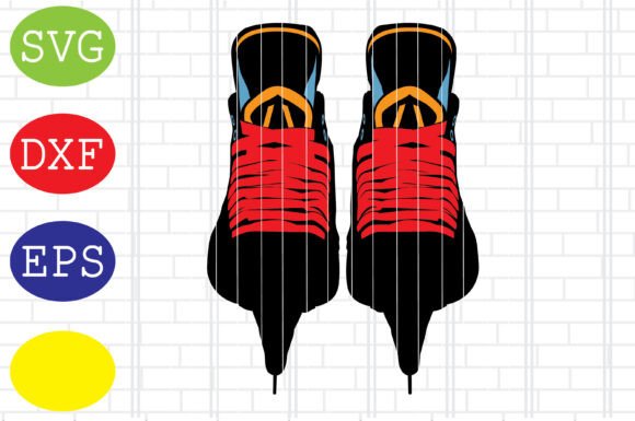 Pair of Ice Hockey Skates SVG Review for Real Projects