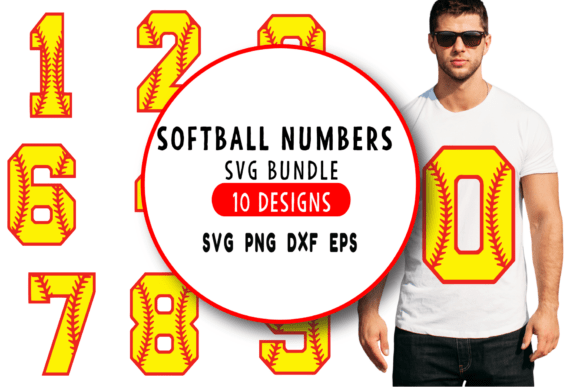 Softball Numbers SVG Bundle for Crafts and Graphics: A Brand Designer’s Perspective